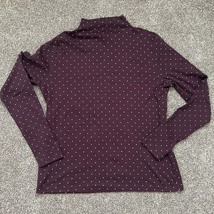 NWT Ann Taylor Polka Dot Turtleneck Medium